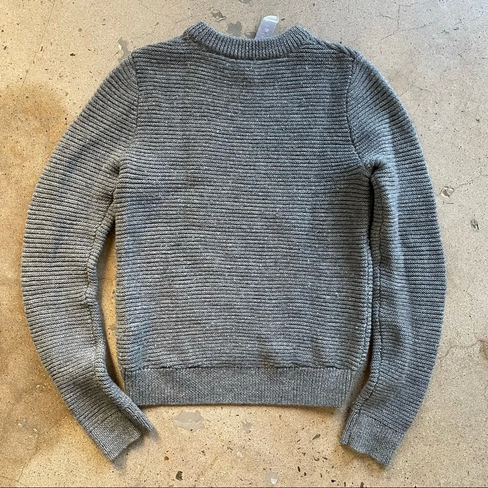 ALC gray fisherman style Ribbed sweater - Picture 3 of 3